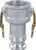Buchanan Rubber DA-2030-A Cam and Groove Reducer Coupler/Adapter, 2 in Female Coupler x 3 in Male Adapter, Aluminum