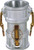 Buchanan Rubber DD-1515-A Cam and Groove Spool Coupler, 1-1/2 in Type D x 1-1/2 in FPT, Aluminum