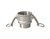Buchanan Rubber CGB-300-SS1 Cam and Groove Coupler, 3 in Type B x 3 in MNPT, Stainless Steel