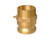 Buchanan Rubber CGF-200-B1 Cam and Groove Adapter, 2 in Type F x 2 in MNPT, Brass