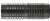 Buchanan Rubber HM-400-S Hose Mender, 4 in Hose Barbed x 4 in Hose Barbed, Steel, Plain