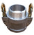 Buchanan Rubber CGBSL-300-A1 Cam and Groove Self-Locking Crimplok Coupler, 3 in Type B x 3 in MNPT, Aluminum
