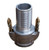 Buchanan Rubber CGCSL-200CR-A1 Cam and Groove Self-Locking Crimplok Coupler, 2 in Type C x 2 in Hose Shank, Aluminum