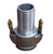 Buchanan Rubber CGCSL-300CR-A1 Cam and Groove Self-Locking Crimplok Coupler, 3 in Type C x 3 in Hose Shank, Aluminum