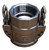Buchanan Rubber CGDSL-600-SS1 Cam and Groove Self-Locking Crimplok Coupler, 6 in Type D x 6 in FPT, Stainless Steel