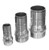 Buchanan Rubber CNT-600CR-SS316 Crimplok Combination Nipple, 6 in Hose Barbed x 6 in MIP, Stainless Steel