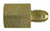 Midland Metal 240546 Straight Connector, 3/8 in 37 deg JIC Male Flared x 1/4 in FNPT, Steel