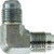 Midland Metal 25001612 90 deg Union Elbow, 1 in 37 deg JIC Flared x 3/4 in 37 deg JIC Flared, Steel