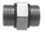 Midland Metal 6403O4 Union Hex Nipple, 1/4 in Male ORB x 1/4 in Male ORB, Steel