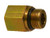 Midland Metal 6405O32 Straight Adapter, 3/8 in Male ORB x 1/8 in FNPT, Steel