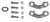Midland Metal 190120 Split Flange Kit, 1-1/4 in Code 62 Flange, Steel