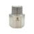 Stainless Adapters SS5405-04-08 Adapter Expander, 1/4 in MNPT x 1/2 in FNPT, Stainless Steel