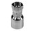 Stainless Adapters 43 Series SS43-04-04FJ Straight Swivel Adapter, 1/4 in Hose x 7/16 in Female JIC, Stainless Steel