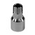Stainless Adapters 43 Series SS43-06-04MP Crimp Hose Straight Rigid Adapter, 3/8 in Hose x 1/4 in MNPT, Stainless Steel