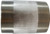 Midland Metal 48229 Welded Pipe Nipple, 4 in MPT x 4 in MPT, 8 in L, Stainless Steel, SCH 40 Schedule