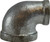 Midland Metal 64132 90 deg Reducing Elbow, 1-1/4 in FPT x 1/2 in FPT, Iron, Galvanized, 150 lb
