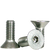 #6-32 x 3/8" Flat Head Socket Cap Screws, Tamper-Resistant, 18-8 Stainless Steel, Full Thread, Coarse (UNC), Qty 100