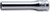 Ko-ken 2300MZ-5.5 1/4 Sq. Dr. Socket  5.5mm 6 point Length 50mm Z-series