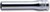 Ko-ken 2300MZ-6 1/4 Sq. Dr. Socket  6mm 6 point Length 50mm Z-series