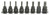 Ko-ken RS13025/8-L50 3/8 Sq. Dr. 8 Piece TORX® Bit Socket set T20-T55  Length 50mm
