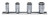 Ko-ken RS2350X/4 1/4 Sq. Dr. Socket set  8-14mm Nut Grip   4 pieces
