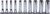 Ko-ken RSAS2305A/10 1/4 Sq. Dr. Socket set  3/16-9/16 12 point 150mm Aerospace 10 pieces