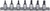 Ko-ken RS2025/7-L28 1/4 Sq. Dr. 7 Piece TORX® Bit Socket set - Length 28mm