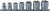 Ko-ken RS3400W/7 3/8 Sq. Dr. Socket set Whitworth 1/8-1/2 6 point 200mm  7 pieces