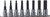 Ko-ken RS3010M/8-L38 3/8 Sq. Dr. Bit Socket set  3mm-12mm Hex 200mm  8 pieces
