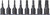 Ko-ken RS3012M/8-L52 3/8 Sq. Dr. Bit Socket set  3mm-12mm Hex 200mm  8 pieces