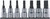 Ko-ken RS3020/7-L50 3/8 Sq. Dr. Bit Socket set XZN M4-M14 Triple Square 200mm  7 pieces