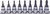 Ko-ken RS3025/9-HOLE 3/8 Sq. Dr. 9 Piece Tamper-Resistant TORX® Bit Socket set T10H-T50H