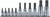 Ko-ken RSX025/11-IP 1/4, 3/8, 1/2 Sq. Dr. 11 Piece TORXplus® Bit Socket set 10IP-60IP