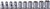 Ko-ken RS4400A/10 1/2 Sq. Dr. Socket Set  3/8-15/16 6 point 300mm  10 pieces
