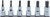 Ko-ken RS4027/6-L60 1/2 Sq. Dr. Bit Socket set Ribe-CV M5-M16  200mm  6 pieces