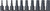 Ko-ken RS4012A/10-L60 1/2 Sq. Dr. Bit Socket set  3/16-3/4 Hex 300mm  10 pieces