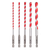 Milwaukee 48-20-9051 5PC. SHOCKWAVE Impact Duty Carbide Hammer Drill Bit Set