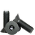 #3-48 x 3/16" Flat Head Socket Cap Screws, Thermal Black Oxide, Full Thread, Coarse (UNC), Alloy Steel, Qty 100