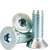 1/2"-13 x 3" Flat Head Socket Cap Screws, Zinc-Bake Cr+3, Partial Thread, Coarse (UNC), Alloy Steel, Qty 50