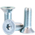 M5-0.80 x 12 mm Flat Head Socket Cap Screws, Metric Class 12.9, Zinc-Bake Cr+6, Full Thread, Coarse (UNC), Alloy Steel, Qty 100