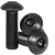 #4-40 x 1/8" Button Head Socket Cap Screws, Thermal Black Oxide, Full Thread, Coarse (UNC), Alloy Steel, Qty 100
