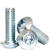 #2-56 x 1/2" Button Head Socket Cap Screws, Zinc-Bake Cr+3, Full Thread, Coarse (UNC), Alloy Steel, Qty 100