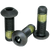 1/4"-20 x 3/4" Button Head Socket Cap Screws, Nylon-Patch Thermal Black Oxide, Full Thread, Coarse (UNC), Alloy Steel, Qty 100