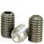 #10-24 x 1/4" Socket Set Screws, Cup Point, Plain Finish, Coarse (UNC), Ni-Cu Alloy, Qty 100