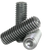 M8-1.25 x 6 mm Socket Set Screws, Cup Point, Grade 45H, Thermal Black Oxide, Coarse (UNC), ISO 4029 / DIN 916, Qty 100