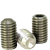M12-1.75 x 25 mm Socket Set Screws, Cup Point, 18-8 Stainless Steel A2, Coarse (UNC), Qty 100
