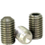M2.5-0.45 x 6 mm Socket Set Screws, Cup Point, 18-8 Stainless Steel A2, Coarse (UNC), Qty 100