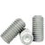 #8-32 x 3/8" Socket Set Screws, Cup Point, Mechanical Zinc Cr+3, Coarse (UNC), Alloy Steel, Qty 100