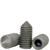 #8-32 x 3/4" Socket Set Screws, Non-Standard, Cone Point, Black Oxide, Coarse (UNC), Alloy Steel, Qty 100
