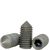 #10-32 x 3/4" Socket Set Screws, Non-Standard, Cone Point, Black Oxide, Fine (UNF), Alloy Steel, Qty 100